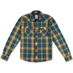Topo Designs Mountain Shirt Plaid - Men's - Final Sale -Urban Trail Cheap Store F21 M MountainShirtPlaid GreenMulti 111355997970 Front 2
