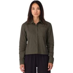 Topo Designs Global Shirt - Women's - Final Sale -Urban Trail Cheap Store F21 W GlobalShirt Olive 121397303970 Detail 2