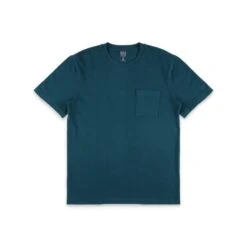 Topo Designs Dirt Pocket Tee - Men's -Urban Trail Cheap Store F22 M DirtPocketTee S S PondBlue 112202476 Front 1