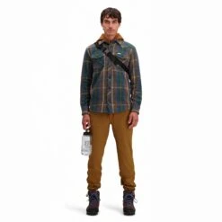 Topo Designs Mountain Shirt Heavyweight - Men's -Urban Trail Cheap Store F22 M Mountain DkKhaki Look2 Front 1