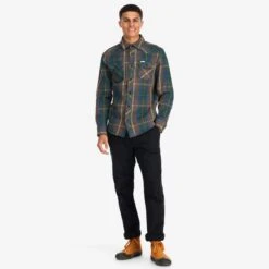 Topo Designs Mountain Shirt Heavyweight - Men's -Urban Trail Cheap Store F22 M MountainShirtJacket Blue RedPlaid 312104472 Front 2 1