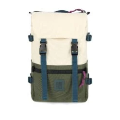 Topo Designs Rover Pack Classic -Urban Trail Cheap Store F22 RoverPackClassicRecycled BoneWhite Olive 932112123 Front 1