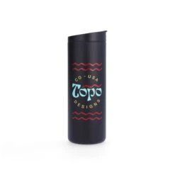 Topo Designs X MiiR Travel Tumbler -Urban Trail Cheap Store F22 Topo Designs x MiiR Travel Tumbler BlackTypeO 741207001000 Front 1