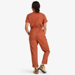 Topo Designs Dirt Coverall - Women's - Final Sale -Urban Trail Cheap Store F22 W DirtCoverall Brick 222201220 Back 2