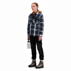 Topo Designs Mountain Shirt Jacket - Women's - Final Sale -Urban Trail Cheap Store F22 W Mountain Peppercorn Look2 Quarter 1