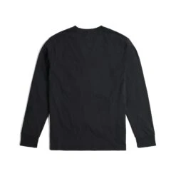Topo Designs Dirt Pocket Tee Long Sleeve - Men's -Urban Trail Cheap Store F23 M Dirt Pocket Tee LS Black 112307001 Back 1