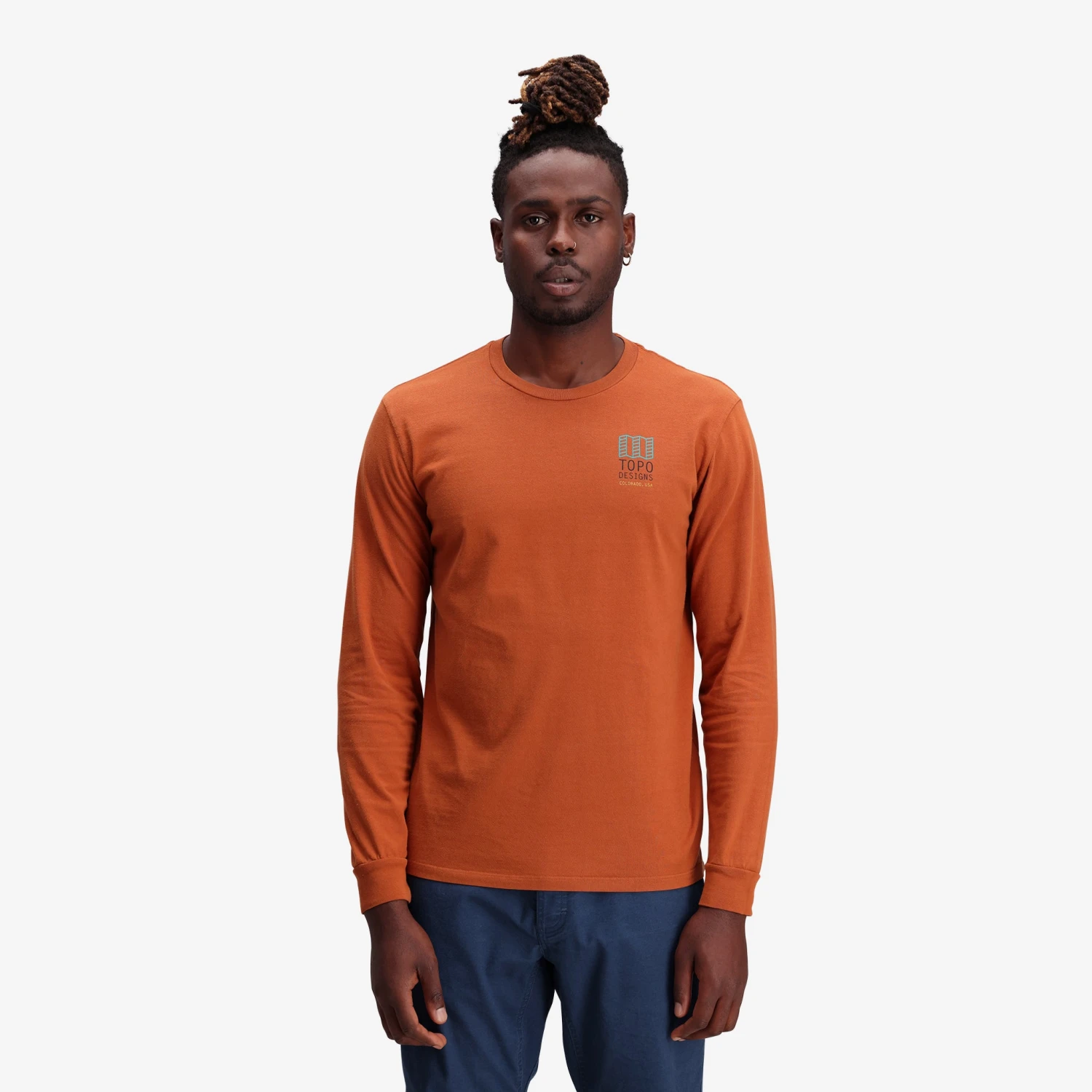 Topo Designs Large Logo Tee Long Sleeve - Men's 5 Topo Designs Large Logo Tee Long Sleeve - Men's - Image 5