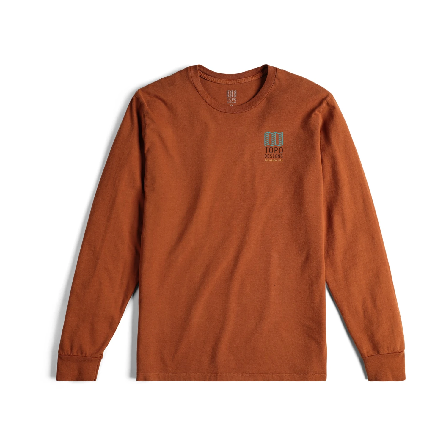 Topo Designs Large Logo Tee Long Sleeve - Men's 3 Topo Designs Large Logo Tee Long Sleeve - Men's - Image 3