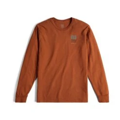 Topo Designs Large Logo Tee Long Sleeve - Men's - Final Sale -Urban Trail Cheap Store F23 M Large Logo Tee LS Clay 412202303 Front 1 1 b6c3a8a1 15b0 4645 b3e9 9821992388fd