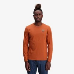 Topo Designs Large Logo Tee Long Sleeve - Men's - Final Sale -Urban Trail Cheap Store F23 M Large Logo Tee LS Clay 412202303 Front 1 57536c46 d0f8 45d1 8ae0 d474ace538c5