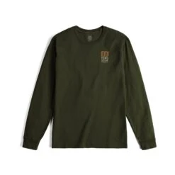 Topo Designs Large Logo Tee Long Sleeve - Men's - Final Sale -Urban Trail Cheap Store F23 M Large Logo Tee LS Olive 412202221 Front 1 a03de89a 78f3 472c 9fce 6d44a5982f44