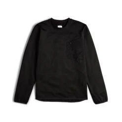 Topo Designs Global Midlayer Crew - Men's -Urban Trail Cheap Store F23 M Mountain Midlayer Crew Black 112302001 Front 1