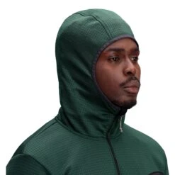 Topo Designs Global Midlayer Hoodie - Men's -Urban Trail Cheap Store F23 M Mountain Midlayer Hooded LS Forest 112303301 Detail 1