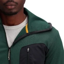 Topo Designs Global Midlayer Hoodie - Men's -Urban Trail Cheap Store F23 M Mountain Midlayer Hooded LS Forest 112303301 Detail 3