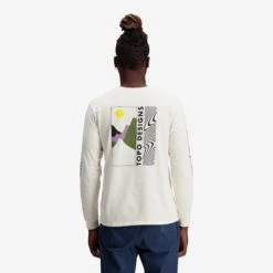 Topo Designs Mountain Waves L/S Tee -Urban Trail Cheap Store F23 M Mountainaves LS Tee Natural 412314101 Back 1