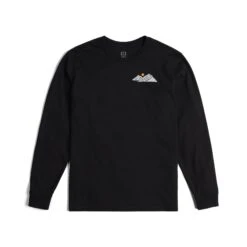 Topo Designs Rugged Peaks L/S Tee 10 Topo Designs Rugged Peaks L/S Tee -Urban Trail Cheap Store F23 M Rugged Peaks LS Tee Black 412313001 Front 1