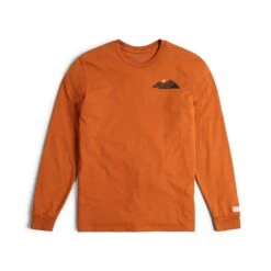 Topo Designs Rugged Peaks L/S Tee 8 Topo Designs Rugged Peaks L/S Tee -Urban Trail Cheap Store F23 M Rugged Peaks LS Tee Clay 412313221 Front 1