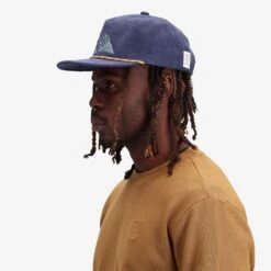 Topo Designs Corduroy Trucker Hat - Rugged Peaks -Urban Trail Cheap Store F23 U Corduroy Trucker Hat Rugged Peaks Navy 542306410 Quarter 1