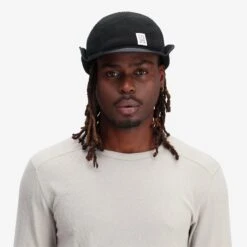 Topo Designs Fleece Cap -Urban Trail Cheap Store F23 U Fleece Cap Black 542302001 Front 2