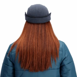 Topo Designs Fleece Cap -Urban Trail Cheap Store F23 U Fleece Cap PondBlue 542302476 Back 22x