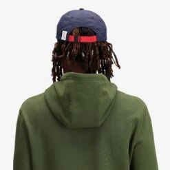 Topo Designs Nylon Ball Cap - Canyons -Urban Trail Cheap Store F23 U Nylon Ball Cap Canyons Navy 542307410 Back 1