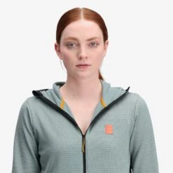 Topo Designs Global Midlayer Hoodie - Women's 27 Topo Designs Global Midlayer Hoodie - Women's -Urban Trail Cheap Store F23 W Mountain Midlayer Hooded LS SlateBlue 122304030 Detail 4