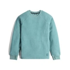 Topo Designs Mountain Fleece Crew -Urban Trail Cheap Store F24 U MountainFleeceCrewneck Sage 142402340 Front 1