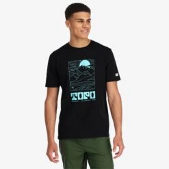 Topo Designs Arcade Mountain Tee - Men's - Final Sale -Urban Trail Cheap Store S22 M ArcadeMountainTee Black 411203001970 Detail 7