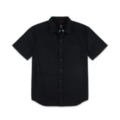 Topo Designs Dirt Shirt - Short Sleeve - Men's -Urban Trail Cheap Store S22 M DirtShirt S S Black 111381001970 Front 1 1