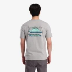 Topo Designs Geographic Tee - Men's - Final Sale -Urban Trail Cheap Store S23 M GeographicTee Gray 411306020970 Back 1 1