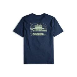 Topo Designs Geographic Tee - Men's - Final Sale -Urban Trail Cheap Store S23 M GeographicTee Navy 411306020970 Back 1copy