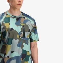 Topo Designs River Tee - Short Sleeve - Men's - Final Sale -Urban Trail Cheap Store S23 M RiverTeeSS GreenCamo 111203358970 Detail 1 995cd191 e241 4d61 b8aa 3cce797674ab