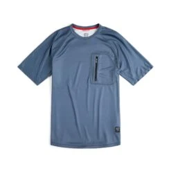 Topo Designs River Tee - Short Sleeve - Men's - Final Sale -Urban Trail Cheap Store S23 M RiverTeeSS StoneBlue 111203030970 Front 1 53d52375 bf9f 47b9 a426 5c7227b5c38b