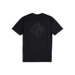 Topo Designs Small Diamond Tee - Men's - Final Sale -Urban Trail Cheap Store S23 M SmallDiamondTee Black 411305001970 Back 1