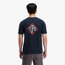 Topo Designs Small Diamond Tee - Men's - Final Sale -Urban Trail Cheap Store S23 M SmallDiamondTee Navy 411305410970 Back 1 e53ed554 054f 49e8 9523 e754d8f23f21