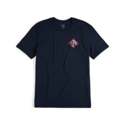 Topo Designs Small Diamond Tee - Men's - Final Sale -Urban Trail Cheap Store S23 M SmallDiamondTee Navy 411305410970 Front 1