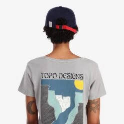 Topo Designs Corduroy Trucker Hat - Sunrise -Urban Trail Cheap Store S23 Unisex CorduroyTruckerHatSunrise Navy 541302410000 Back 1