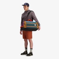 Topo Designs Mountain Duffel -Urban Trail Cheap Store S23 Unisex MountainDuffel BotanicGreenGrape 931211603000 Quarter 1