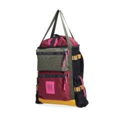 Topo Designs River Bag -Urban Trail Cheap Store S23 Unisex RiverBag OliveBurgundy 931218359000 Quarter 1