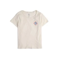 Topo Designs Small Diamond Tee - Women's - Final Sale -Urban Trail Cheap Store S23 W SmallDiamondTee Natural 421303101970 Front 1
