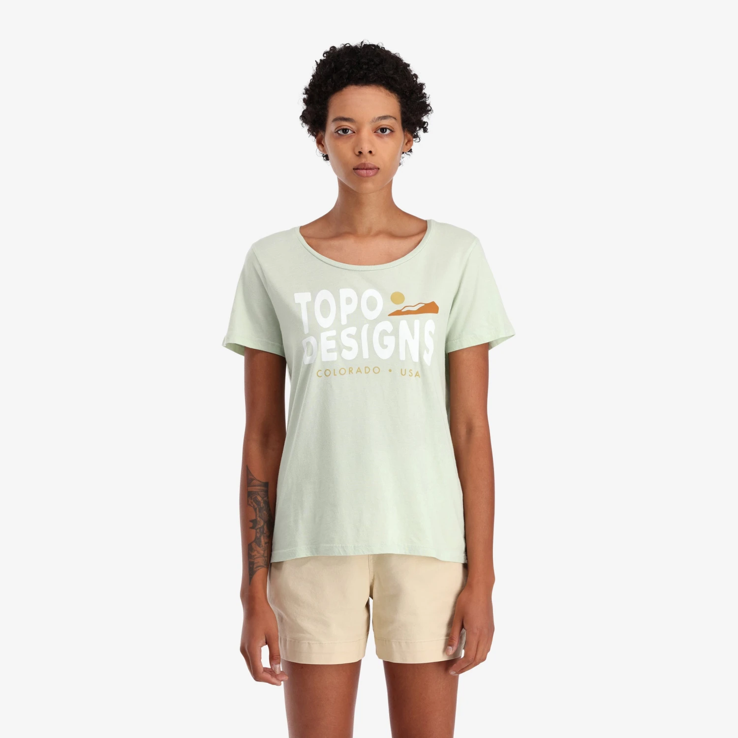 Topo Designs Sunrise Tee - Women's - Final Sale 2 Topo Designs Sunrise Tee - Women's - Final Sale - Image 2
