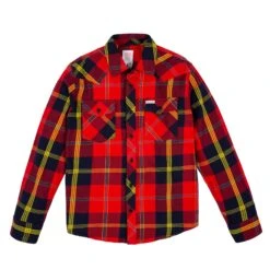 Topo Designs Mountain Shirt Plaid - Men's - Final Sale -Urban Trail Cheap Store m mountain shirt plaid red navy