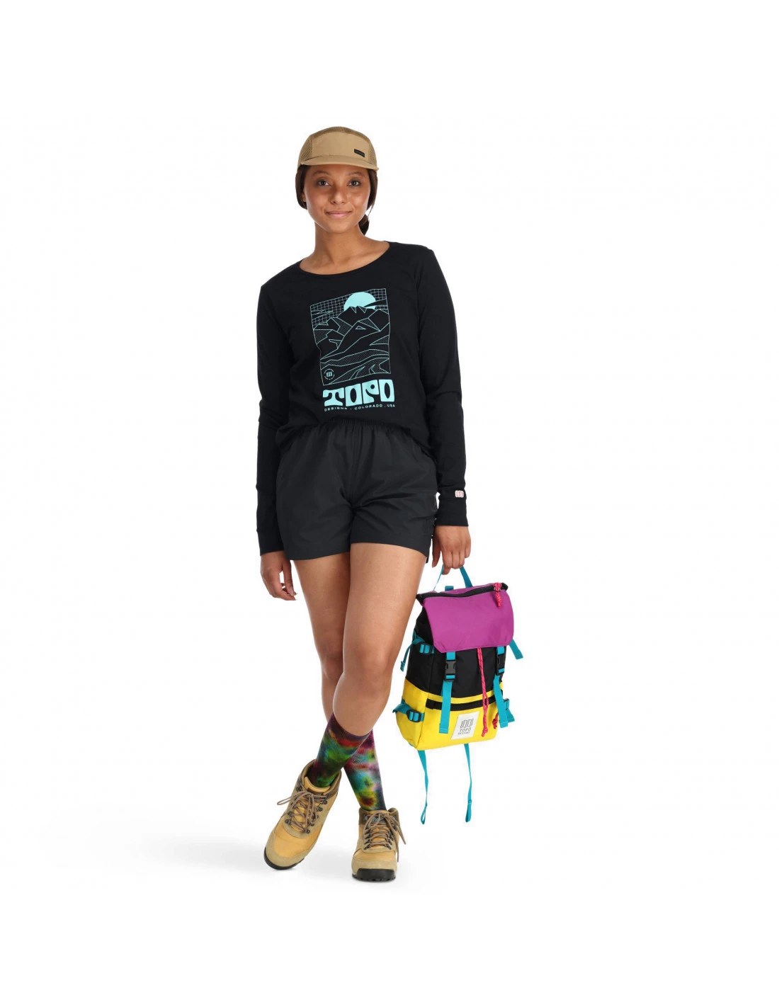 Topo Designs W's Arcade Mountain Tee - Long Sleeve 3 Topo Designs W's Arcade Mountain Tee - Long Sleeve - Image 3